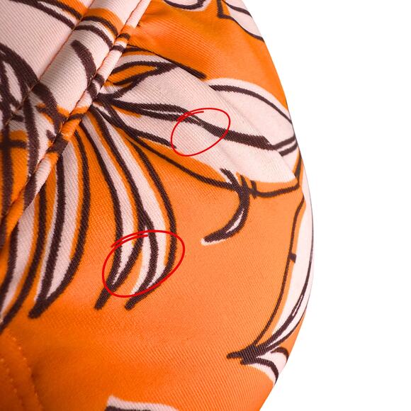 Kona Sol Target Tropical Floral Multiway Bralette Bikini Top Size Small Orange - Picture 6 of 9